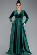 Robe de Soirée Grande Taille Longue Émeraude ABU2615