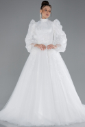 Robe de Mariée Grande Taillev Longue Blanc ABU4458