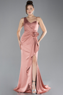 Robe de Soirée Longue Satin Pelure D'oignon ABU4498