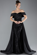 Robe de Soirée Longue Noir ABU4515