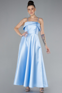 Robe de Soirée Midi Bleu ABK2210