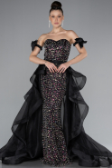 Robe de Soirée Longue Noir ABU4538