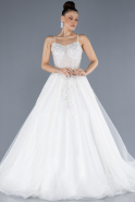 Robe de Mariée Grande Taillev Longue Blanc ABU4569