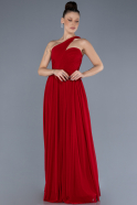 Robe de Soirée Longue Rouge ABU3399