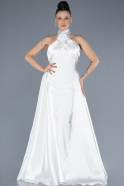 Robe de Soirée Longue Blanc ABU4411