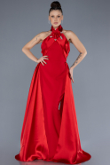 Robe de Soirée Longue Rouge ABU4411