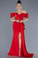 Robe de Soirée Longue Rouge ABU4562