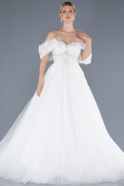 Robes de Mariage Longue Blanc ABU4571