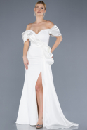 Robe de Soirée Longue Blanc ABU4562