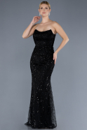 Robe de Soirée Longue Noir ABU4563