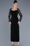 Robe de Cérémonie Midi Noir ABK2216