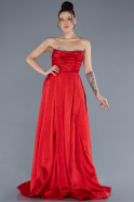 Robe de Soirée Longue Rouge ABU4579