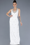 Robe de Soirée Longue Blanc ABU4597