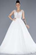 Robe de Mariée Grande Taillev Longue Blanc ABU4600