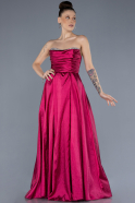 Robe de Soirée Longue Prune ABU4579