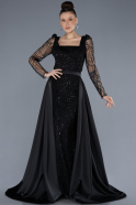 Robe de Soirée Longue Noir ABU4603