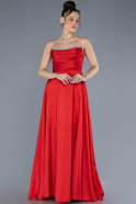 Robe de Soirée Longue Rouge ABU4579