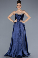 Robe de Soirée Longue Bleu Marine ABU4579