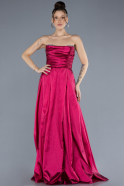 Robe de Soirée Longue Prune ABU4579