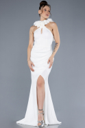 Robe de Soirée Longue Blanc ABU4610