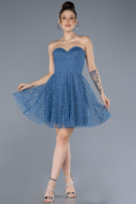 Robe De Soirée Courte Indigo ABK2235