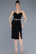 Robe de Cérémonie Midi Noir ABK2238