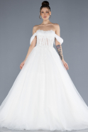 Robes de Mariage Longue Blanc ABU4619