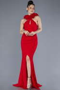 Robe de Soirée Longue Rouge ABU4610