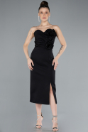 Robe de Cérémonie Midi Noir ABK2251