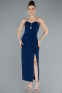 Robe de Cérémonie Midi Bleu Marine ABK2254