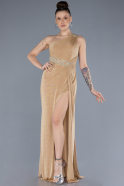 Robe de Soirée Longue Or ABU4599