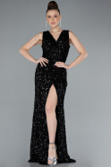 Robe de Soirée Longue Noir ABU4672