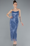 Robe de Cérémonie Midi Indigo ABK2258