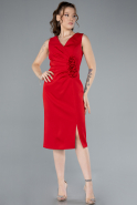 Tenue de Soirée Midi Rouge ABK2264