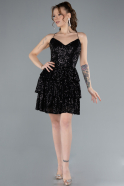 Robe de Cérémonie Courte Noir ABK2270