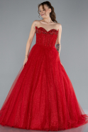 Robe de Soirée Longue Rouge ABU4689