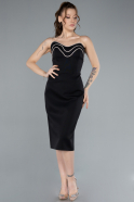 Robe de Cérémonie Midi Noir ABK2262