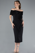 Robe De Soirée Midi Noir ABK2263