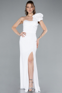 Robe de Soirée Longue Blanc ABU4695