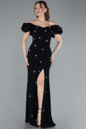 Robe de Soirée Longue Noir ABU4696