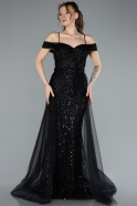 Robe de Soirée Longue Noir ABU4708