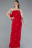 Robe de Soirée Longue Rouge ABU4716