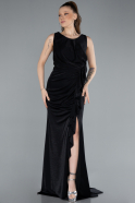 Robe De Soirée Grande Taille Longue Noir ABU4713