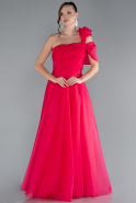 Robe de Soirée Longue Fushia ABU4727