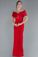 Robe de Soirée Longue Rouge ABU4731