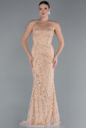 Robe De Soirée Longue Or ABU4517