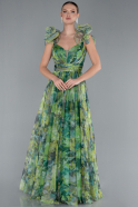 Robe de Soirée Longue Vert ABU4740