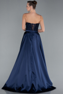 Robe de Soirée Longue Bleu Marine ABU4745