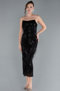 Robe De Soirée Midi Noir ABK2280