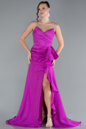 Robe de Soirée Longue Fushia ABU4724